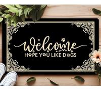 Espero Que Te Gusten Los Perros Felpudo Entrada Absorbente Felpudos Lavable A Máquina Tapete Entrada para Ducha Exterior Interior 40 X 60Cm