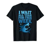 Espero todo el año por este divertido animal de tiburón marino de esta semana Camiseta