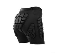 Espesado Esquí Anti Y Protector de Cadera Patinaje Hielo Anti Colisión Equipo Con EVA Acolchado Para Snowboard Principiantes Negro (XL)