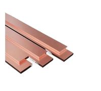 Espesor = 1/2/3/4/5/6/8/10 mm Tira plana de placa de cobre púrpura T2 / Placa de cobre rojo puro/Longitud de procesamiento personalizada = 500 mm(Thickness 3mm,6x500mm)