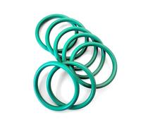 Espesor Cs0.8mm FKM Verde Negro Junta tórica de caucho Anillo sellado Arandela Flúor(Green,OD7.8xID6.2-10pcs)