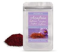 Espido 3g de azafrán en hebras, cosecha reciente azafrán rojo-Serie Gourmet -Calidad Categoría 1 superior ISO 3632-2 en empaque resellable que conserva el aroma