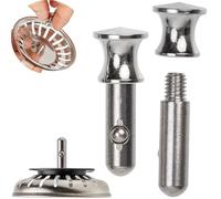 Espiga de repuesto para cesto de filtro, 1 unidad, espiga de 25 mm de longitud con bola, sobresale 20 mm en el desagüe, espiga de Ø 8 mm, tornillo de latón, compatible con Franke