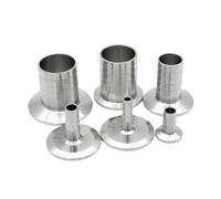 Espiga for manguera 6 8 10 12 14 16 19 25 32 38 45 51mm X 0,5 "1" 1,5 "2" Tri abrazadera 304 accesorio de tubería sanitaria de acero inoxidable Homebrew(FERRULE 50.5MM_OD 10MM)