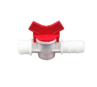 Espiga for manguera de 4/6/8/10/12/16/20mm X 1/2 "3/4" BSP, rosca macho, válvula de bola de plástico bidireccional, Conector de microrriego for jardín y acuario