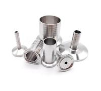 Espiga for manguera Tri abrazadera OD8 10 12,7 16 19 25mm adaptador SS304 virola de ajuste de tubería OD25.4 34 40 50,5 64mm aceite de agua(12.7mm x Ferrule25.4)