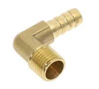 Espiga para manguera OD 6-19 mm Rosca macho de 90 grados 1/8quot; 1/4quot; 3/8quot; 1/2" Codo de latón con púas, adaptador de conector, cobre, 1/8", OD 8mm