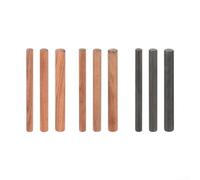 Espiga redonda para proyectos de construcción de madera hecha de madera de ébano macizo de palisandro y sándalo rojo, adecuada para técnicas tradicionales de carpintería (sándalo rojo de 10 mm)