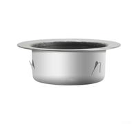 Espigas con brida de acero inoxidable 304 con conector de brida de pared para conductos de ventilación hidropónicos y sistemas de ventilador extractor (75 mm)