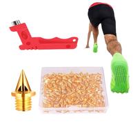Espigas para Zapatos de Pista, Picos de Atletismo,Pistas de Pista de reemplazo con Llave Llave - Accesorios de Zapatos Que corren uñas con Caja de Almacenamiento para Actividades al Aire Libre