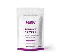 Espinaca en Polvo de HSN | 150 g = 15 Tomas por Envase 100% Pura Espinaca Deshidratada - Fuente de Proteínas Vegetales y Fibra - Sin Añadidos ni Excipientes | No-GMO, Vegano, Sin Gluten