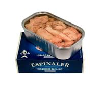 Espinaler Hígado de Bacalao Ahumado 25 Latas de 100 g, Foie del Mar en su Propio Aceite, Conserva Gourmet de Textura Suave para Canapés y Aperitivos