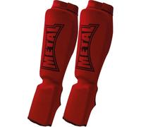 Espinillera + pie de algodón elástico Metal Boxe M