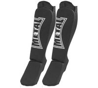 Espinillera + pie de algodón elástico Metal Boxe S