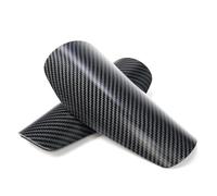 Espinilleras 1 par de espinilleras ultraligeras Fibra Carbono for fútbol, sin Correas, Transpirables y Protectoras(S-1)