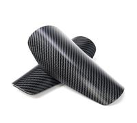 Espinilleras 1 par de espinilleras ultraligeras Fibra Carbono for fútbol, sin Correas, Transpirables y Protectoras(M-1)
