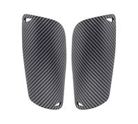 Espinilleras de fútbol, espinilleras de fibra de carbono juvenil, protección de pantorrilla ajustable para niños, almohadillas ligeras de fibra de carbono, equipo deportivo con soporte de cojín