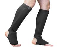 Espinilleras De Kickboxing - Cuero PU Para Adultos | Protector De Cuello De Pie MMA Con Almohadilla De Alta Absorción De Golpes,Entrenamiento, Competición, Espinilleras Deportivas | Gimnasio, T