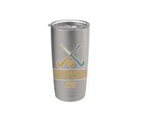 Espinilleras en el jugador de hockey sobre césped activado por la cara del juego Vaso térmico de acero inoxidable de doble pared
