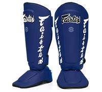 Espinilleras Fairtex SP7 Twister para Boxeo, Muay Thai, MMA; Desmontables (Azul, M)