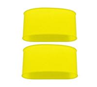 Espinilleras Futbol 1 par de Correas Silicona for espinilleras fútbol, Soporte for, Banda for, Correr, Ciclismo y Deportes(Yellow,60mm)