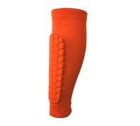 Espinilleras Futbol 1 par de espinilleras Panal for fútbol, Protectores, Mangas Deportivas for Leggings, Equipo Protector(Orange-1Pcs,XL)