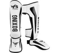 Espinilleras Kick Boxing Muay Thai, Espinilleras para Artes Marciales, Espinilleras Kick Boxing Protección, Protectores Piernas Ajustables para Adultos Hombres Y Mujeres E,M