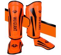 Espinilleras Kick Boxing Protección, Protectores De Piernas para Artes Marciales, Espinilleras Muay Thai, Acolchados para Muay Thai/Kickboxing/MMA Training and Sparring B,S