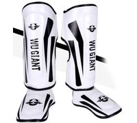 Espinilleras Kick Boxing Protección, Protectores De Piernas para Artes Marciales, Espinilleras Muay Thai, Acolchados para Muay Thai/Kickboxing/MMA Training and Sparring D,S