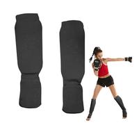 Espinilleras Kickboxing MMA Espuma Ligera Nylon Transpirable | Protector Pierna Ajuste Antideslizante Entrenamiento Thai Karate Sparring Deportes Combate