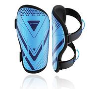 Espinilleras Kids Soccer Certificado CE Airsfish Espinilleras Ligeras, Duraderas y Antideslizantes con Correas Ajustables, Espinilleras de Fútbol de Alta Resistencia, para Niños y Niñas, Color Azul