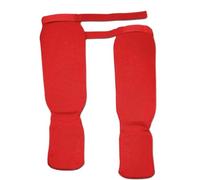Espinilleras para hombres y mujeres, protección para pantorrillas, entrenamiento de boxeo, artes marciales, Muay Thai, color rojo, talla S