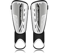 Espinilleras para Niños Airsfish Certificación CE con Protección De Tobillo, Espinilleras De Alta Resistencia, Correas Ajustables Extendidas Antideslizantes Transpirables, para Niños Y Niñas