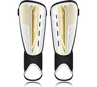 Espinilleras para Niños Airsfish Certificación CE con Protección De Tobillo, Espinilleras De Alta Resistencia, Correas Ajustables Extendidas Antideslizantes Transpirables, para Niños Y Niñas