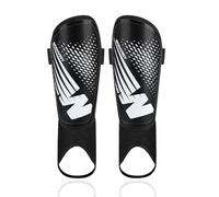 Espinilleras para niños, protección para el tobillo de fútbol, equipamiento de fútbol con cierre de ajustable, ligeras, duraderas, antideslizantes, para niños y niñas de 2 a 4 años, color negro XS