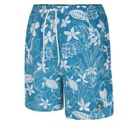 Espionage Bañador Para Hombre Con Estampado Hawaiano En Azul, 2XL-8XL