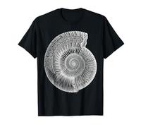 Espiral de cámara fósil de amonita clásica de paleontología Camiseta