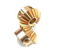 Espiral de piñón Engranaje cónico de latón, 2 uds., 1:1, 1 módulo, 20 dientes, orificio interior, 6mm, 8mm, 90 grados, conmutación, engranajes de latón, tornillo M4 Gusano de la mitra ( Size : Bore 8m
