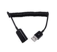 Espiral Enroscado USB A Macho A A Hembra Adaptador Cable de Adaptador 1M 3Ft