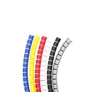 Espiral Envoltura 1pcs 30mm 35mm Tube Diameter Spiral Cable Line Spiral Winding Cable Wire Organizer Pipe Protection Wrap Cover Tube Tubería Cubrir(Color:Negro,Size:30mm 1.5 Meters)