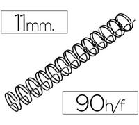 Espiral Gbc Modelo Negro Hilo 3:1 11 mm N.7 con Capacidad para 90 Hojas