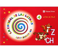 Espiral Letras. Lectoescritura 4. Letra de Palo (La Espiral de Las letras) - 9788468214535