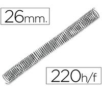 Espiral Metálica Q-Connect 64 5:1 26mm 1.2mm (50 Uds)