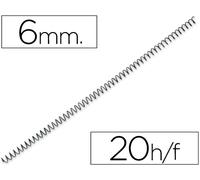 Espiral Metálica Q-Connect 64 5:1 6mm 1mm (200 Uds)