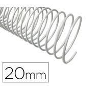 Espiral Metálica Q-Connect Blanco 64 5:1 20mm 1.2mm (100 Uds)