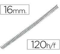 Espiral Metálica Yosan Black Pitch 64 5:1 16mm Calibre 1.20mm
