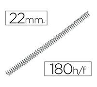 Espiral Metalico Q-Connect 56 4:1 22Mm 1,2Mm Caja De 100 Unidades