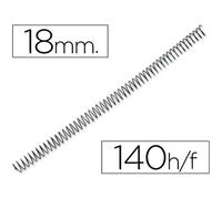Espiral Metálica Q-Connect 64 5:1 18mm 1.2mm (100 Uds)