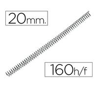 Espiral Metalico Q-Connect 64 5:1 20Mm 1,2Mm Caja De 100 Unidades