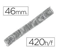 Espiral Metalico Q-Connect 64 5:1 46Mm 1,2Mm Caja De 25 Unidades